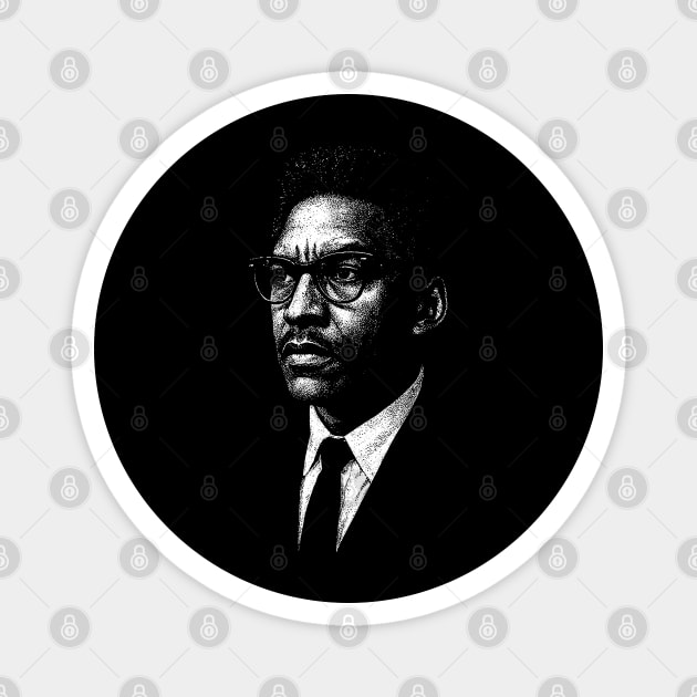 Bayard Rustin Magnet by UrbanLifeApparel